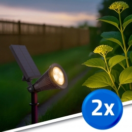 Solarspothighlightvoorwandmontageofgrondspieswarmwitvoordeelset2