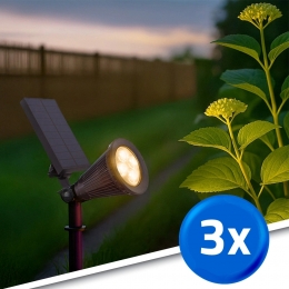 Solarspothighlightvoorwandmontageofgrondspieswarmwitvoordeelset3