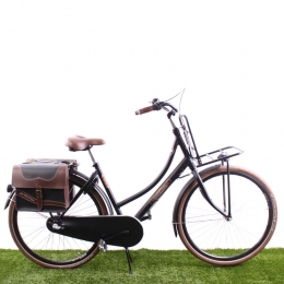 DubbelefietstasOndaZwart-Bruin