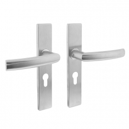 IntersteelDeurkrukBlokoprechthoekigschildprofielcilindergat55mm-RVS