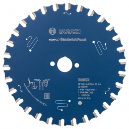 Bosch2608644366ExpertCirkelzaagblad-165X20X30T-SandwichPanelen-Carbide