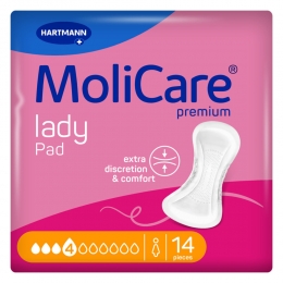 MolicarePremiumLadyPad4Druppels782mlAbsorptie14stuks