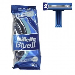 GilletteGilletteBlueIIWegwerpScheermesjesVoorMannen-10stuks