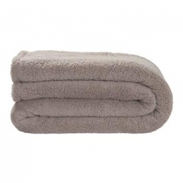 SpreiTeddy-taupe-240x220cm-LeenBakker