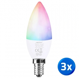 WifiledkaarslampRGBWW4we14fittingvoordeelsetvan3