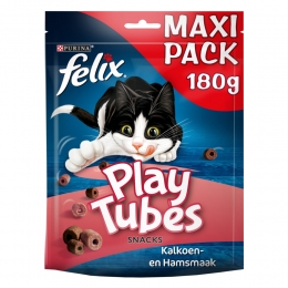 FelixKattensnackPlayTubesKalkoen-Ham180gr