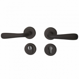 HardbrassAchterdeursetSilviacompleetSKG3metkerntrekbeveiliging-puurzwart