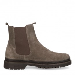 Taupesudechelseaboots