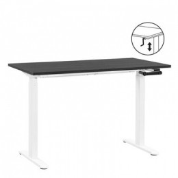 BureauHomeworxzitstahandmatigverstelbaar-zwartwit-75118x120x70cm-LeenBakker