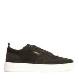Donkergroenesudesneakers