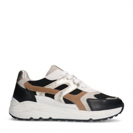 Zwartelerensneakers