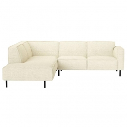 LeenBakker-HoekbankMadisonlinks-Maggy-Stof-Crme-230x258x77cm