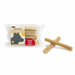 BeezteesKauwstaafRunderhuidVoordeelpak125cm10stuks