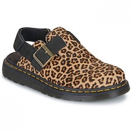 KlompenDrMartensJorgeIIMuleLightTanBlackLeopard