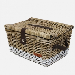 PicknickmandbakkersmandmaatLGrijsWit47x36x26cm