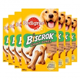 7xPedigreeBiscrokGravyBonesHondensnack400gr