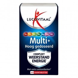 22gratisLucovitaalMultiWeerstandHoogGedoseerd60kauwtabletten