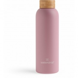 WaterdropSteelBottlePastelPinkMatt600ml