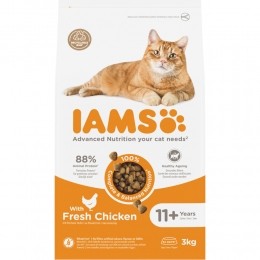 IAMSCatsenior11KattenvoerChicken3kg