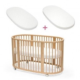 StokkeSleepiBedbundelnaturelmetmatrashoeslaken