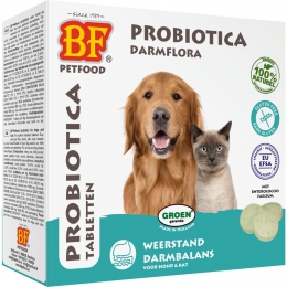 BFPetfoodProbioticaDarmfloraHondenKat100tabletten