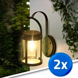 Solarwandlampvenicemetledfilamentlamp-voordeelset2stuks