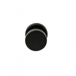 HardbrassVoordeurknopPiano50mm-puurzwart
