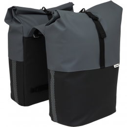 DubbelefietstasNyborg34LDarkGreyBlack