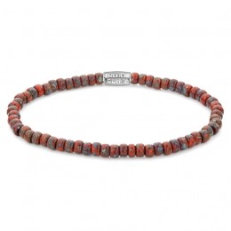 RebelandRoseRR-40117-S-GlassRocksRedJazz-Armband-MaatS