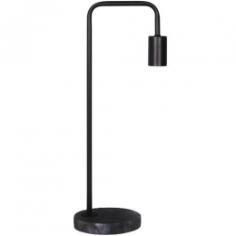MarmerenTafellampMetaalE27Fitting15x28cmZwart