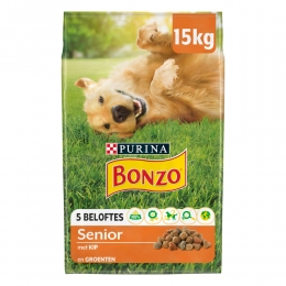 BonzoDroogvoerSeniorKip-Groente15kg