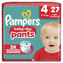 PampersBabyDryLuierbroekjesMaat49-15kg27stuks