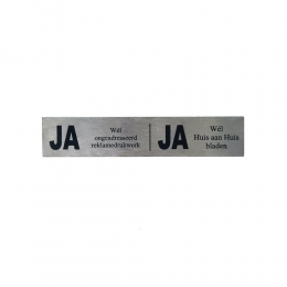 NovioproductsJAJAreclamebordje125x25cm-RVS