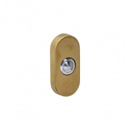 Intersteeldeurbelovaal65x30x10mmverdekt-PVDmessinggetrommeld