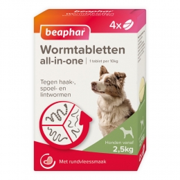 BeapharAll-in-oneOntwormingTablettenHond25-40kg4tabletten