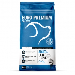 4xEuro-PremiumAdultLargeKip-Rijst3kg