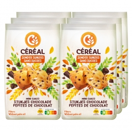 6xCralMiniCakesStukjesChocolade196gr