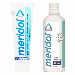 MeridolTandvleesTandpastaenMondspoelingPakket