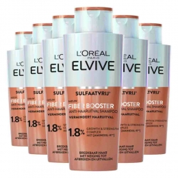 6xLOralElviveFiberBoosterAnti-HaaruitvalShampoo200ml