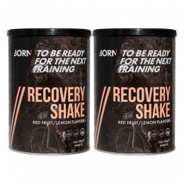 2xBornShakeRecoverySuppleRedfruitLemon450gr