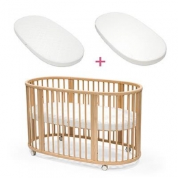 StokkeSleepiBedbundelnaturelmetmatrashoeslaken