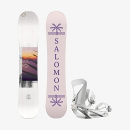 SalomonBesteTestSetLotusInclBindingSnowboardSetDames142