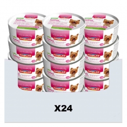 24xSmolkeHondenvoerSoftPatKalkoen125gr