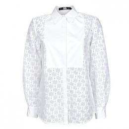 OverhemdKarlLagerfeldKLMONOGRAMLACEBIBSHIRT