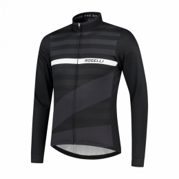 RogelliStripeFietsshirtLangeMouwHerenM