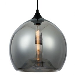 SmokeGlazenDesignHanglamp30x27cmZwart
