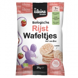 deKleineKeukenBioRijstwafeltjesAardbei7m35gr
