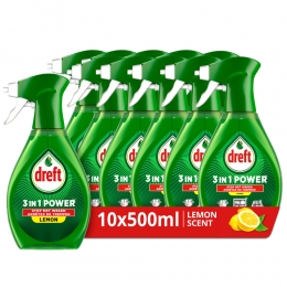 10xDreft3in1PowerLemonSpray500ml
