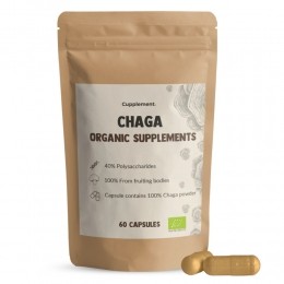 GratisVerzendingCupplementChagaOrganicSupplements60capsules