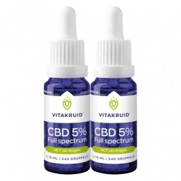 GratisVerzending2xVitakruidCBDOlie5FullSpectrum10ml